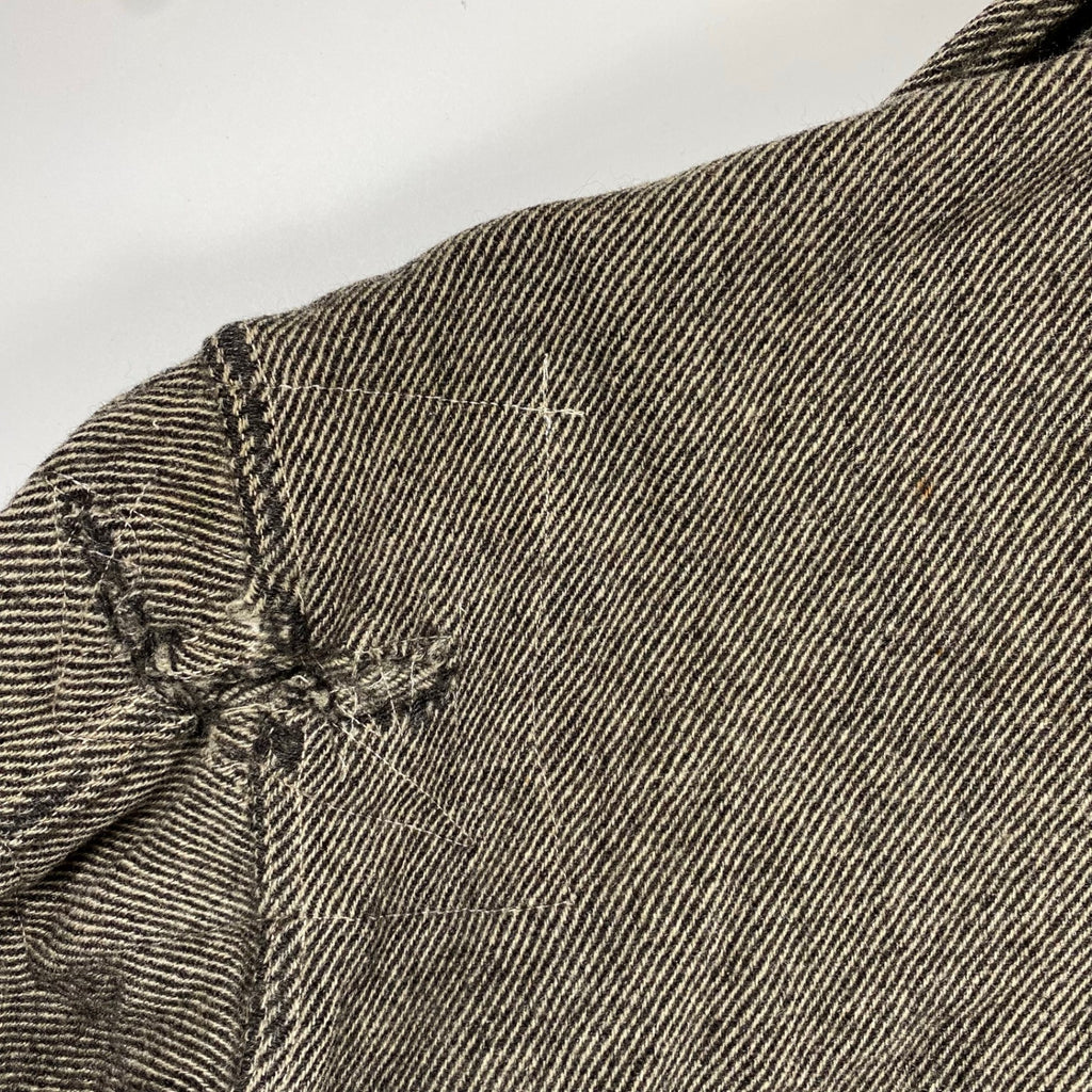 50s初期 VINTAGE Woolrich ヴィンテージ ウールリッチ / 襤褸 ボロ 半袖 ネルシャツ ブラック SIZE:L程度