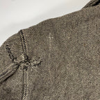 50s初期 VINTAGE Woolrich ヴィンテージ ウールリッチ / 襤褸 ボロ 半袖 ネルシャツ ブラック SIZE:L程度