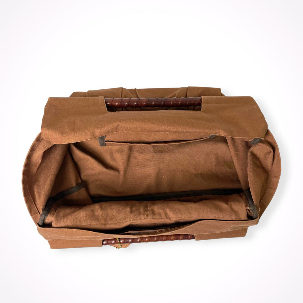 Brown Brown / キャンバス生地 ハンドルカゴバッグ 参考定価：24,000程度