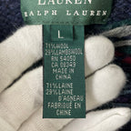 LAUREN RALPH LAUREN / ハンドニットショールカラーカーディガン SIZE:L