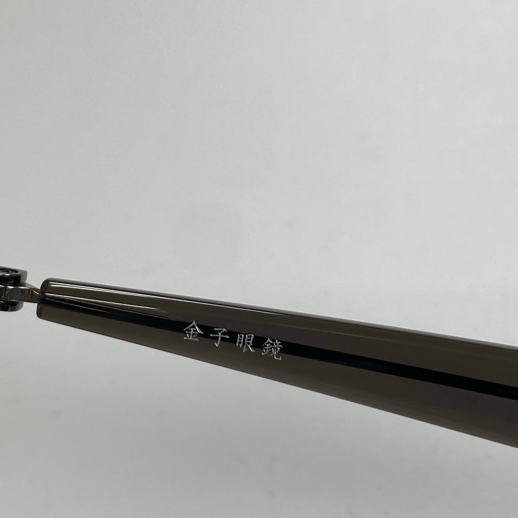 金子眼鏡 プレミアムライン / シルバーコンビ ウェリントン 度なしクリアレンズ  参考定価：80,000+tax