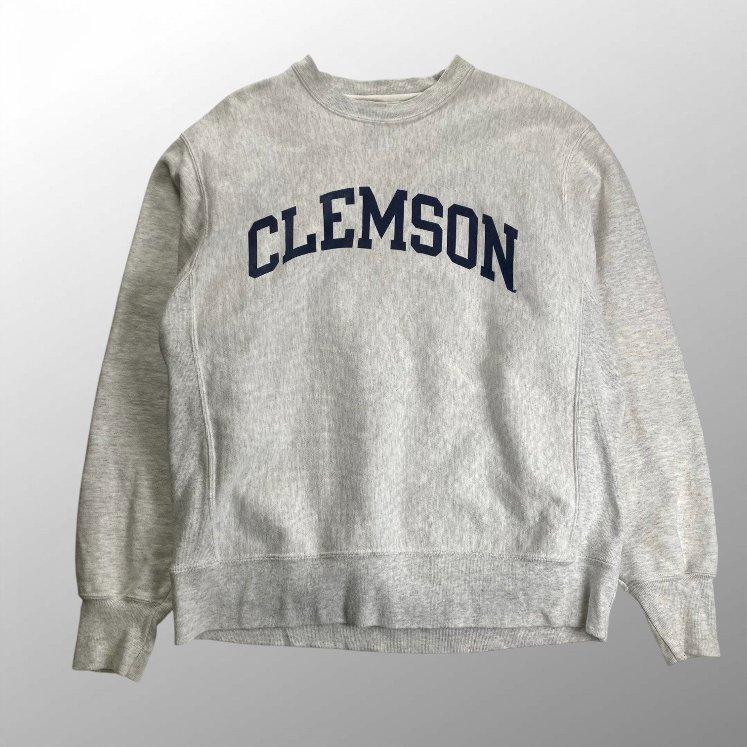 90-00's Champion チャンピオン / リバースウィーブスウェット clemson university ヘザーグレー SIZE:M