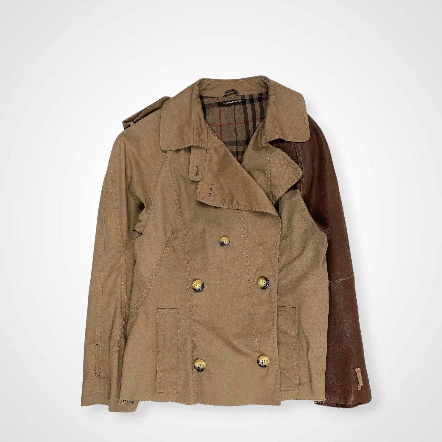 collection PRIVEE? コレクションプリヴェ / Burberry再構築ショートトレンチコート H.P FRANCE取扱い 参考定価：120,000程度 SIZE：M