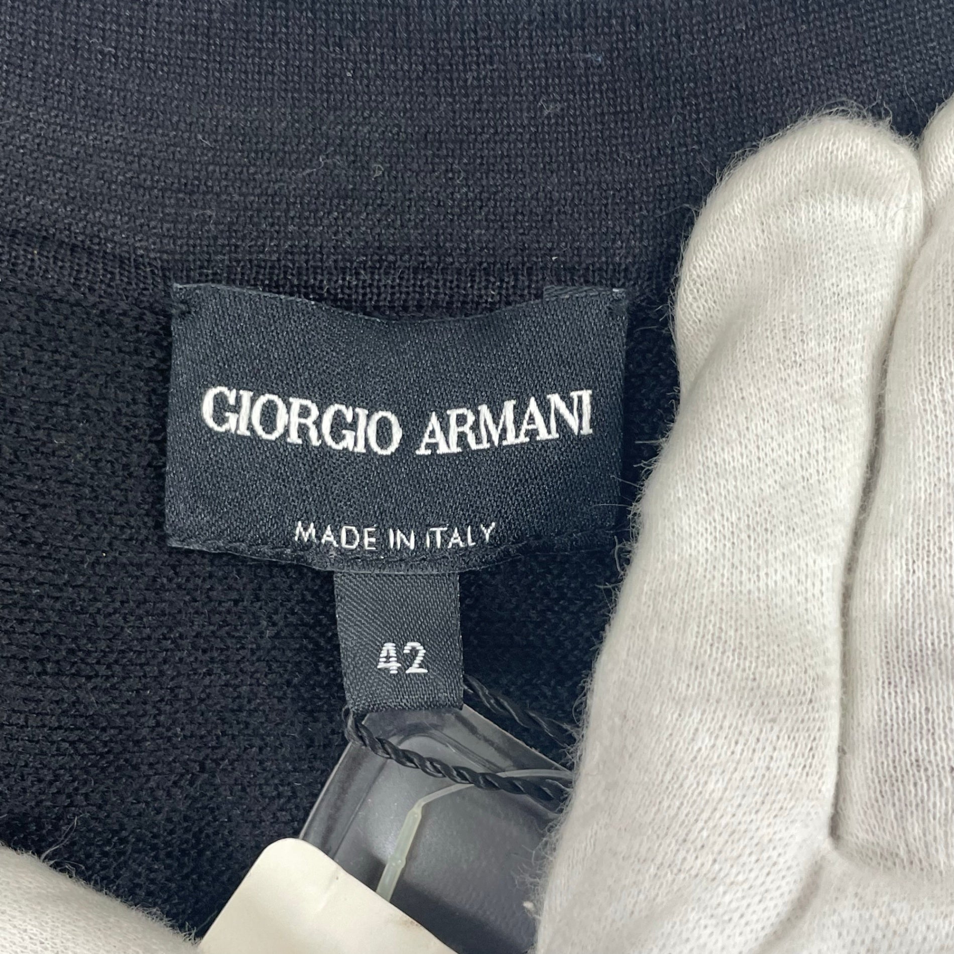GIORGIO ARMANI ジョルジオ アルマーニ / シルクカシミヤノースリーブニット タグ付 参考定価：150,000程度 SIZE:42