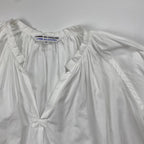 【フランス製】COMME des GARCONS COMME des GARCONS コムコム / Vネックギャザーブラウス SIZE：S