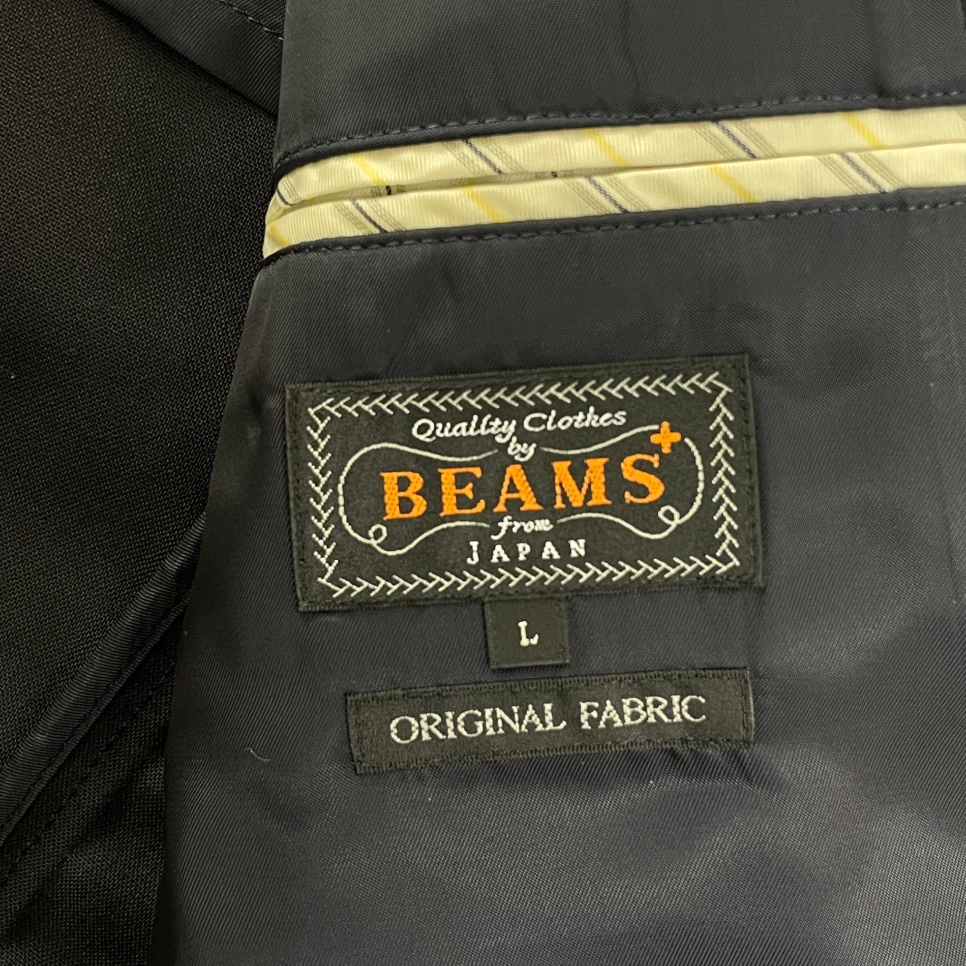 BEAMS PLUS ビームスプラス / 4B Double Breasted Blazer Wool タグ・替えボタン付 参考定価：45,000+tax SIZE：L