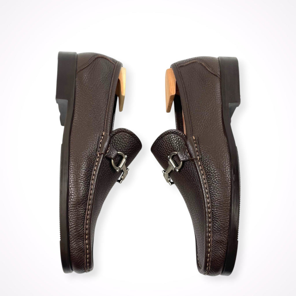 SALVATORE FERRAGAMO / ガンチーニローファー オールソール済  参考定価：70,000程度 SIZE:8 1/2
