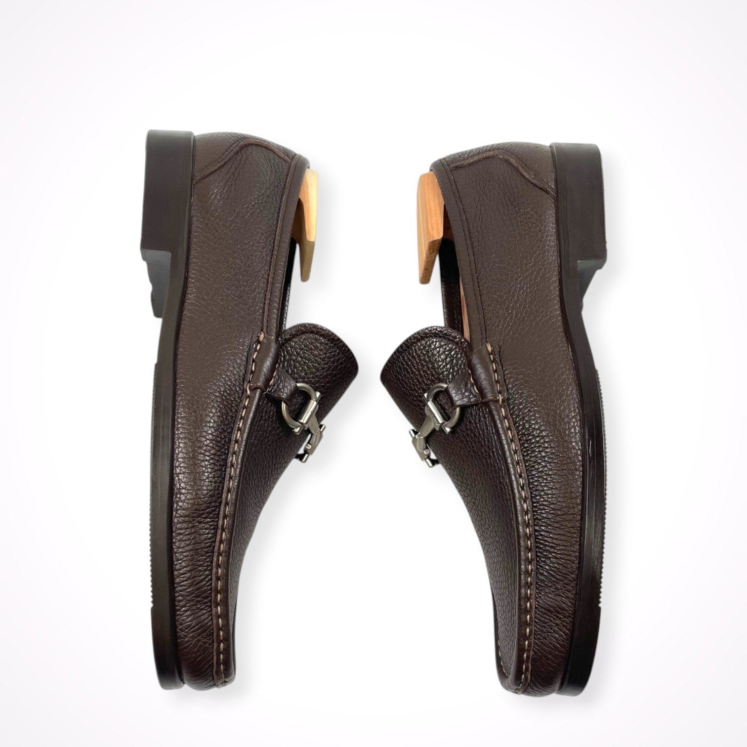 SALVATORE FERRAGAMO / ガンチーニローファー オールソール済  参考定価：70,000程度 SIZE:8 1/2