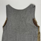 DRIES VAN NOTEN ドリスヴァンノッテン / 2トーンタンクトップ グレー×ゴールド 参考定価：30,000程度 SIZE:XS