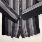 03AW Undercoverism アンダーカバイズム / アーカイブ paper doll期 再構築ブランケットシャツ グレー×ブラック SIZE：L