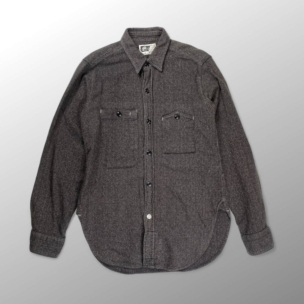 Engineered Garments エンジニアードガーメンツ / ワークシャツ ソルトアンドペッパーライク 山ポケ ガチャポケ ストームカフス SIZE:XS