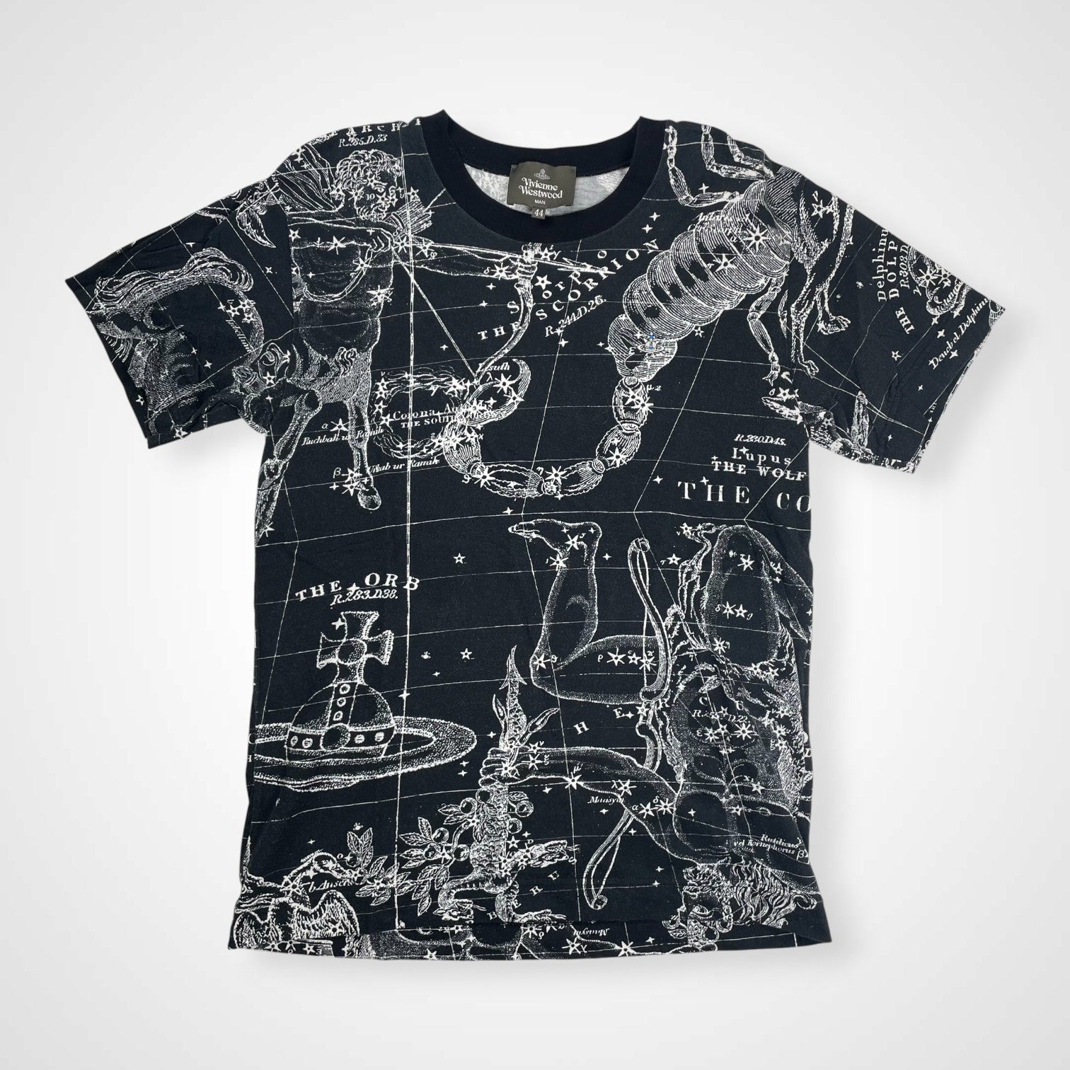 Vivienne Westwood MAN ヴィヴィアン ウエストウッド マン / Star sign TEE 星座 オーブ Tシャツ 参考定価：28,000程度 SIZE：44