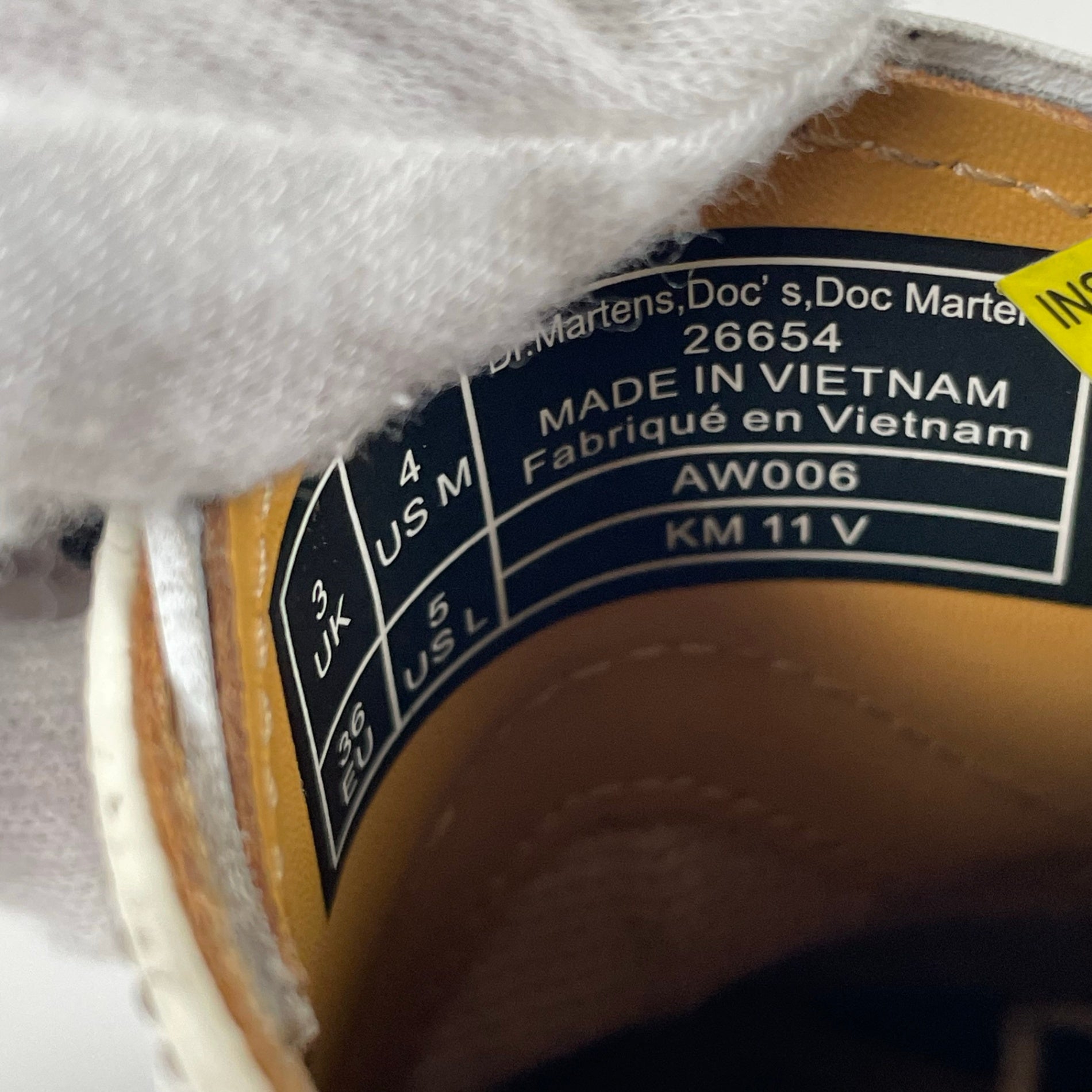 Dr.Martens ドクターマーチン / 3ホールシューズ モノトーン 参考定価：23,000程度 SIZE:UK3