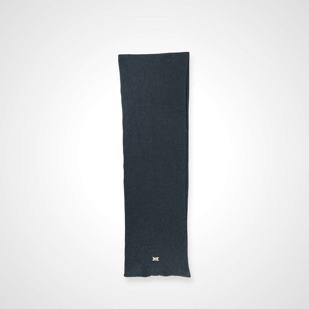 DOLCE＆GABBANA ドルチェアンドガッバーナ / ロゴチャーム アルパカマフラー グレー