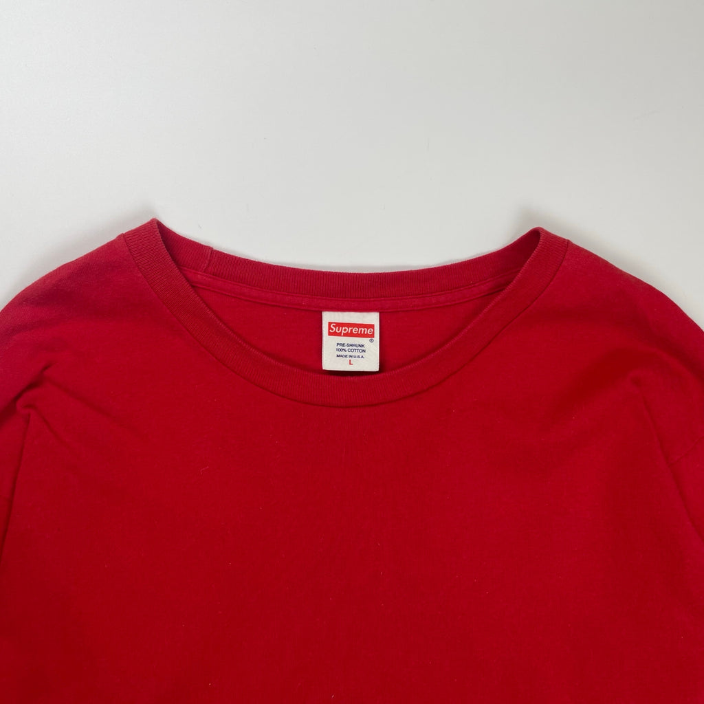 Supreme シュプリーム / 長袖Tシャツ 無地 USA製 SIZE:L