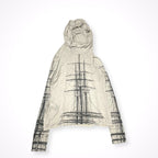 ISABEL DE PEDRO / セーリングシッププリント フーディーカットソー 参考定価：35,000程度 SIZE:16