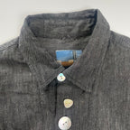 JOURNAL STANDARD × MIKA KASAI / PATCH BUTTON LINEN SH 25AW 参考定価：23,000+tax SIZE:FREE