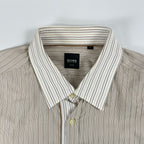 BOSS HUGO BOSS / ダブルカフス 切替デザインシャツ SIZE:L