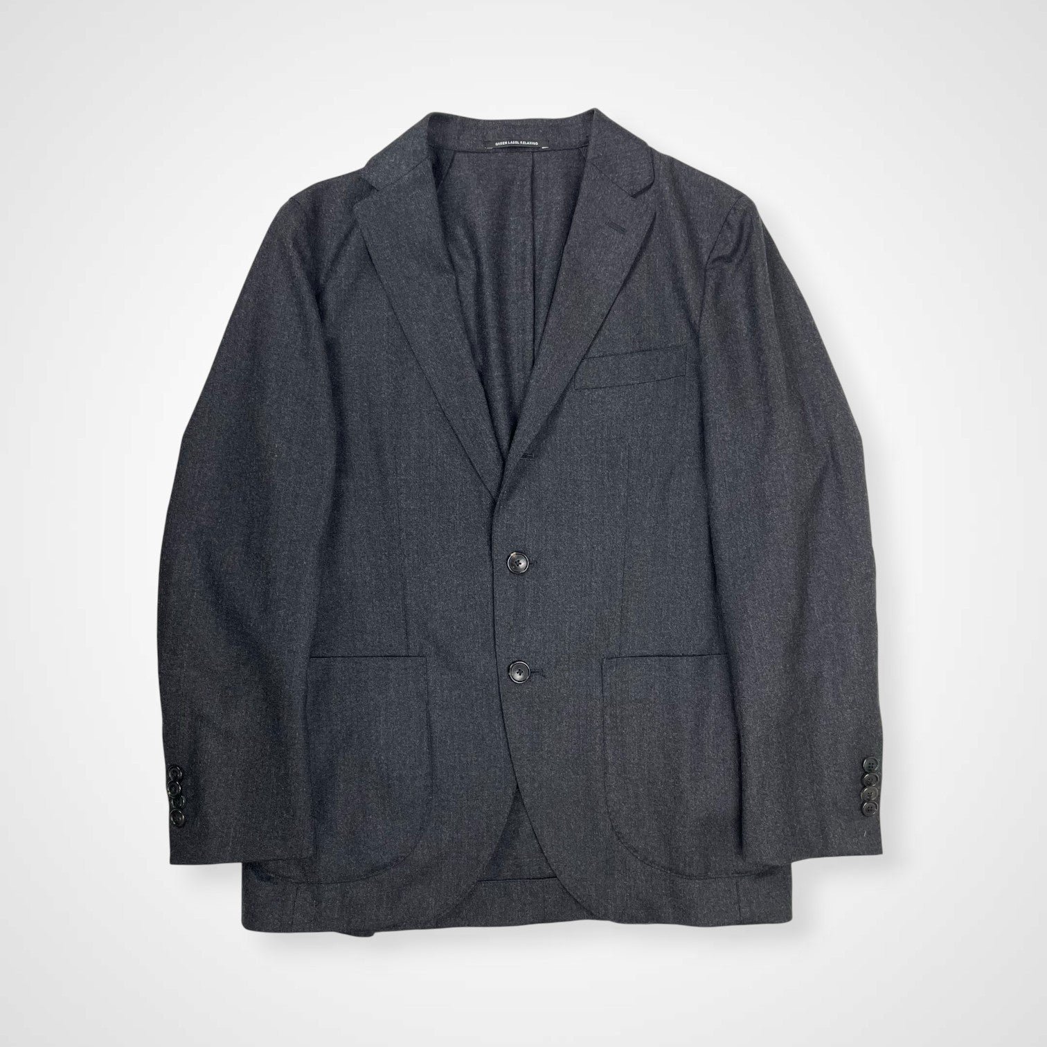 green label relaxing グリーンレーベル リラクシング / CANONICOフラノ2ピース セットアップ グレー 参考定価：45,000+tax SIZE:S程度