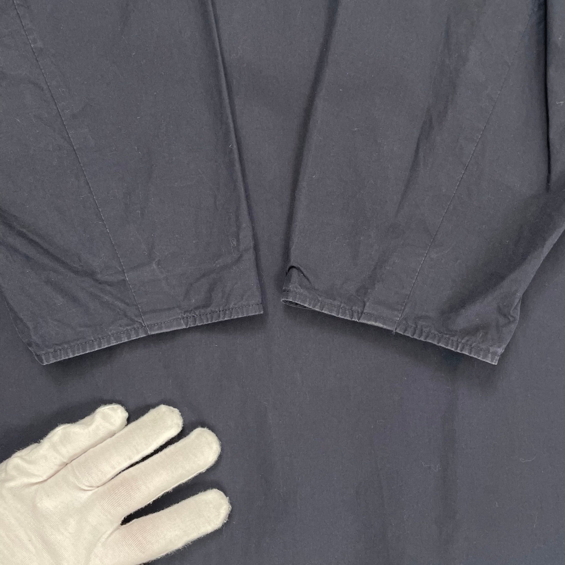ATON / キーネックコットンワンピース 参考定価：35,000程度 SIZE:2