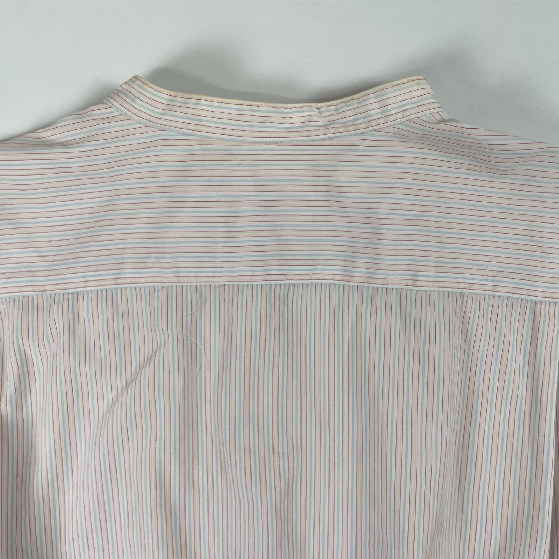Gymphlex / バンドカラーオーバーシャツ ストライプ 参考定価：14,000+tax SIZE:M