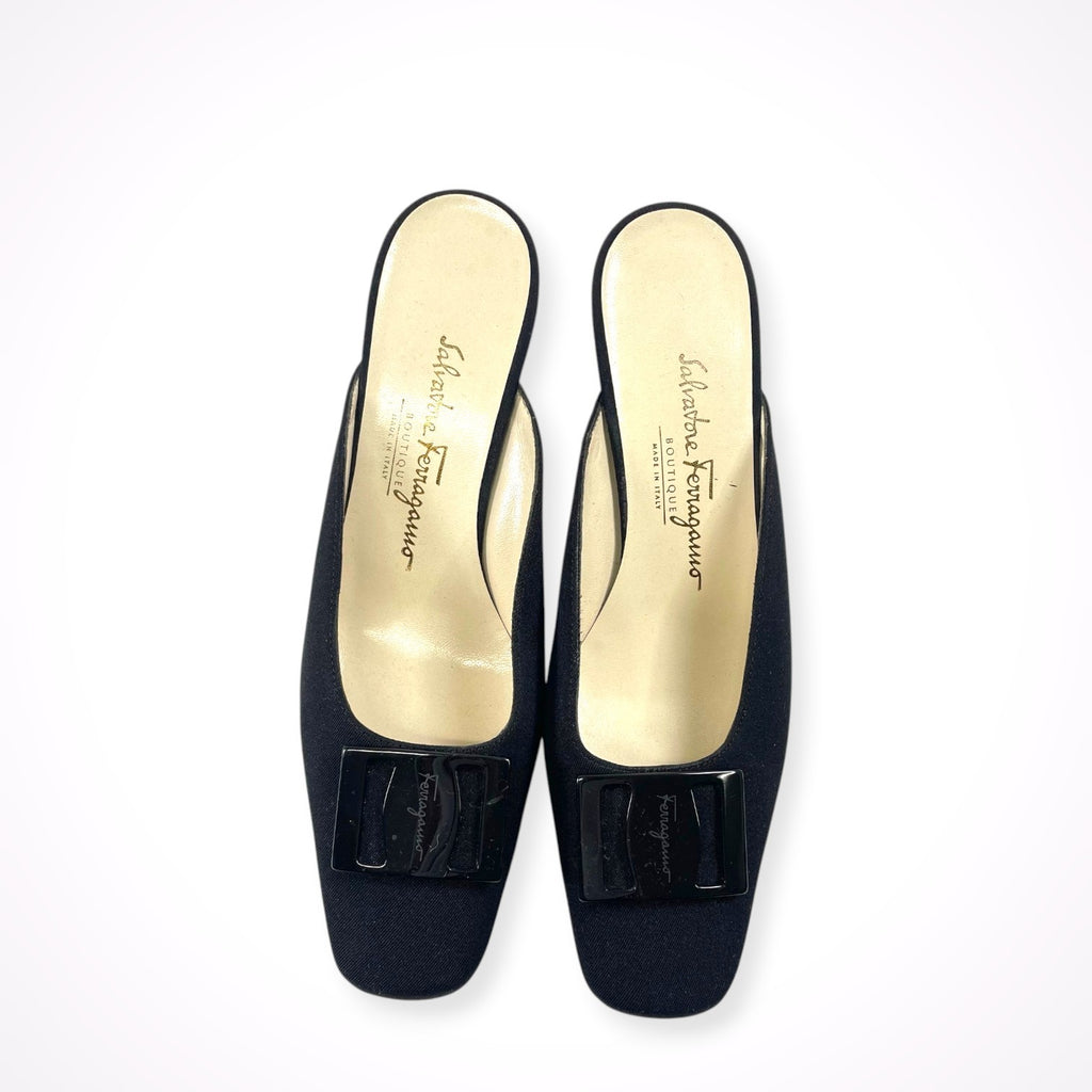 Salvatore Ferragamo / ヴァラヒールサンダル チャンキーヒール SIZE:6
