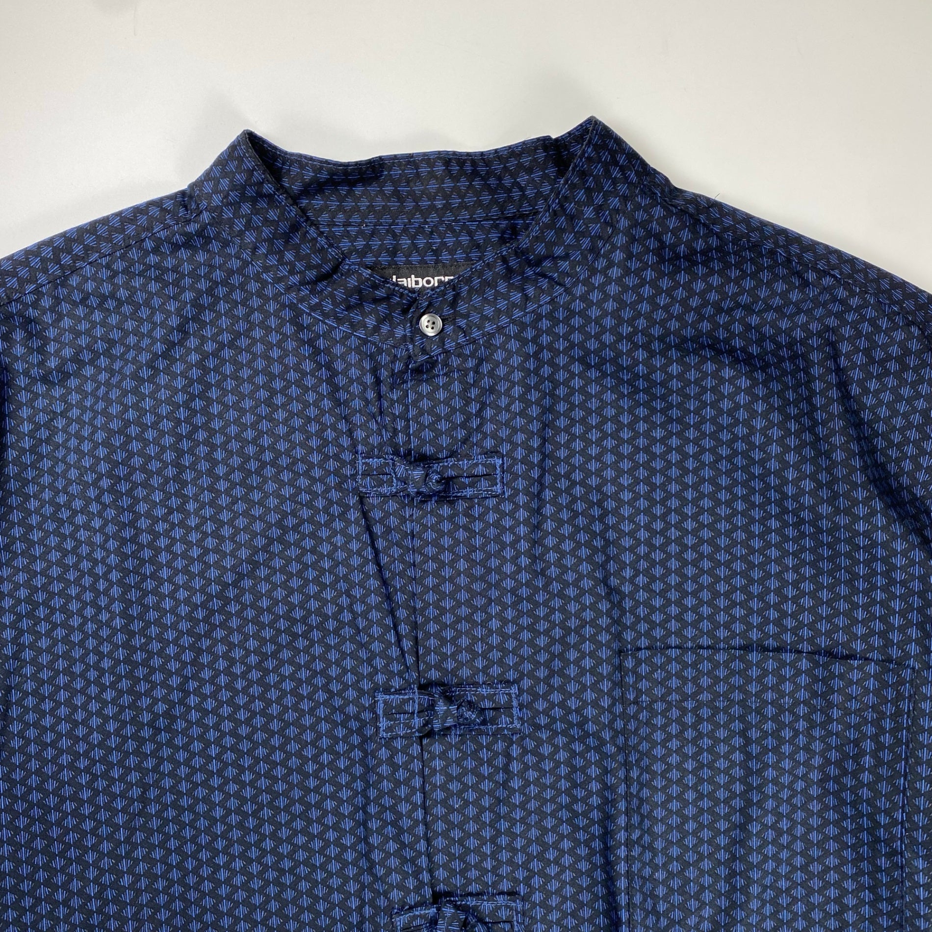 古着 VINTAGE claiborne クレイボーン / チャイナボタン シャツ ビッグシルエット SIZE：3XL