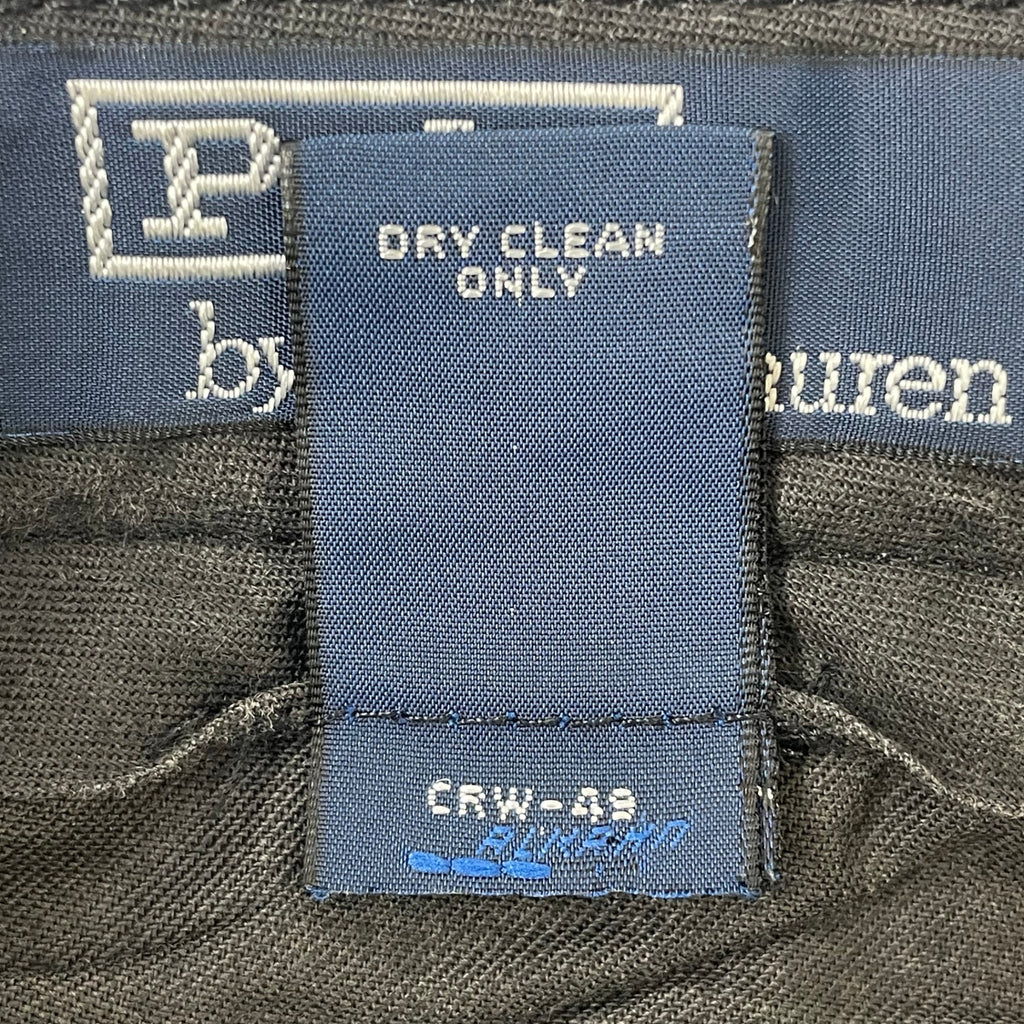 Polo by Ralph Lauren / ウール混ギャバジン スラックス ブラック SIZE:34