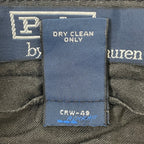 Polo by Ralph Lauren / ウール混ギャバジン スラックス ブラック SIZE:34