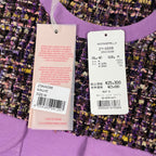 ANIMAGEMELLA / ツイード切替スウェット 未使用品 参考定価：23,000+tax SIZE:M