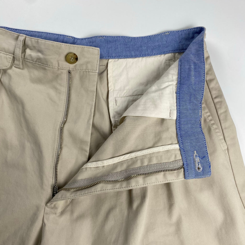 【BEAMS100名品】BEAMS PLUS ビームスプラス / 2プリーツ チノ トラウザーズ ライトベージュ SIZE：XL