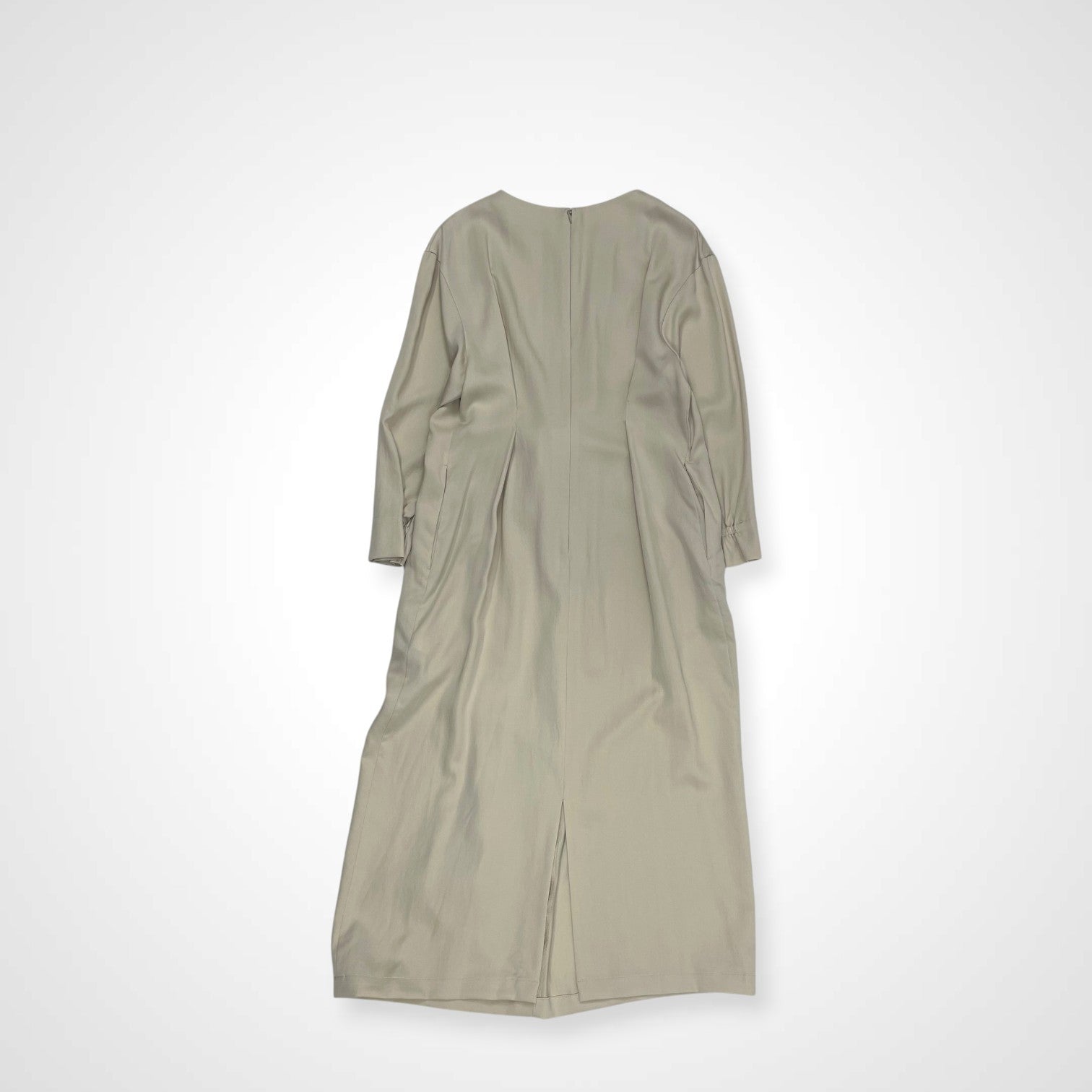 Ballsey ボールジー / セルロースモールスキン フロントリボンワンピース 未使用品 参考定価：26,000+tax SIZE:36