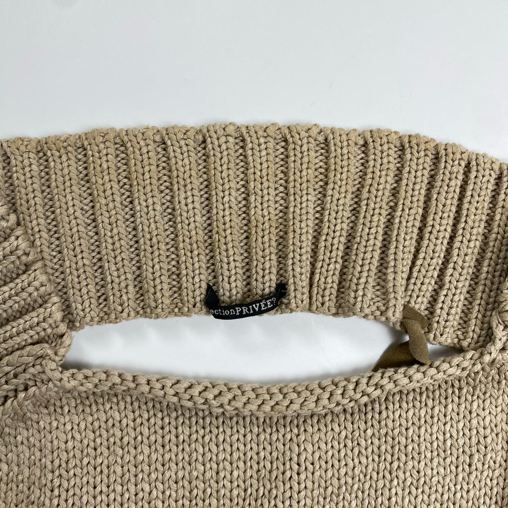 collection PRIVEE? コレクション プリヴェ / オープンバック ニットベスト イタリア製 参考定価：40,000程度 SIZE: