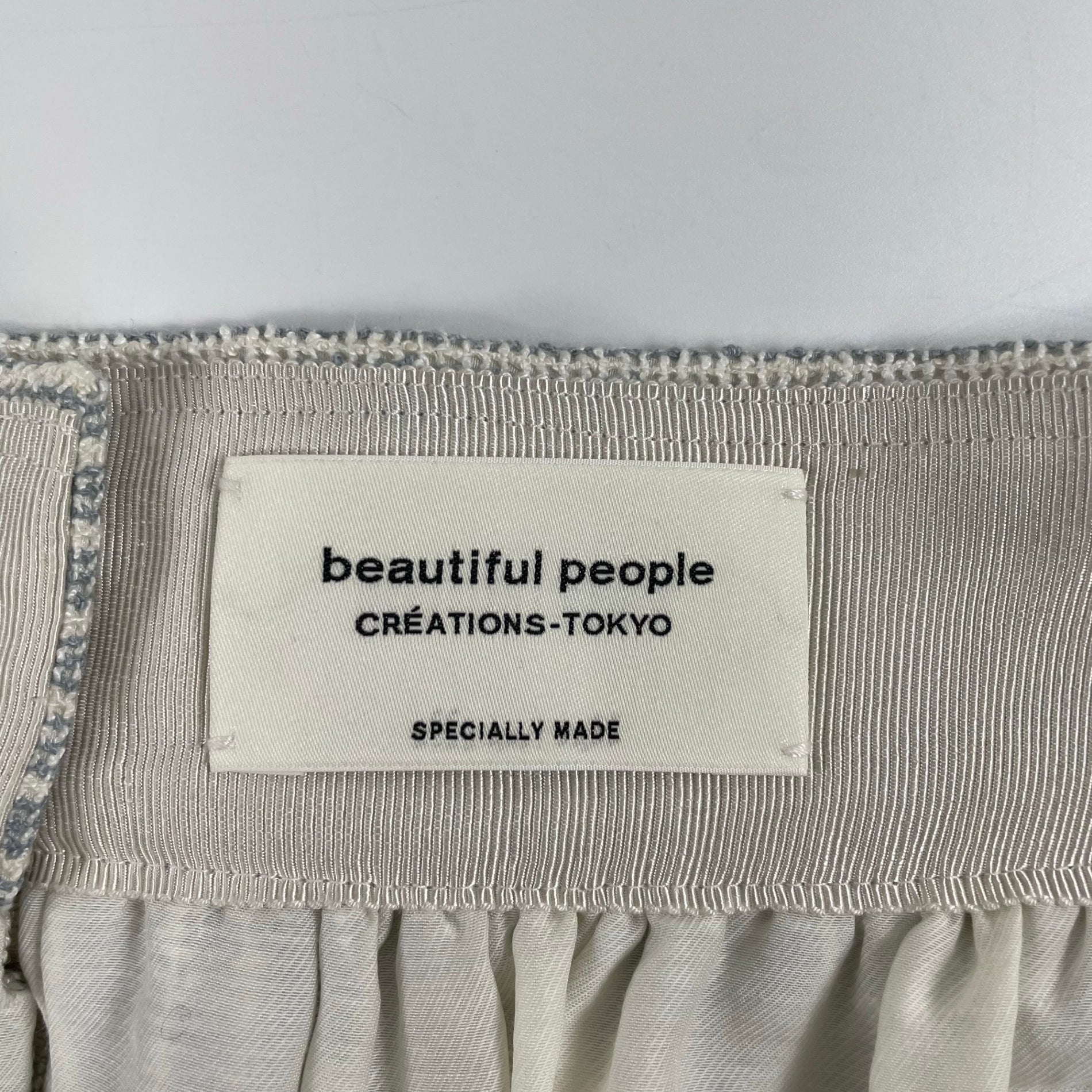 beautiful people / メッシュニットストライプスカート 参考定価：54,000程度 SIZE:36
