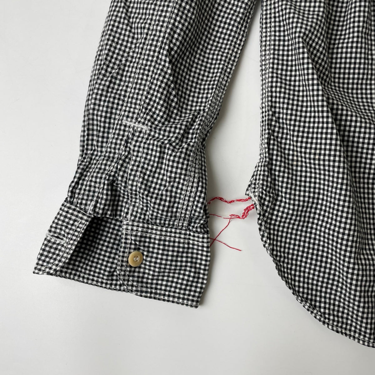 COMME des GARCONS HOMME / 15SS ギンガムワークシャツ 空環仕上げ SIZE:S