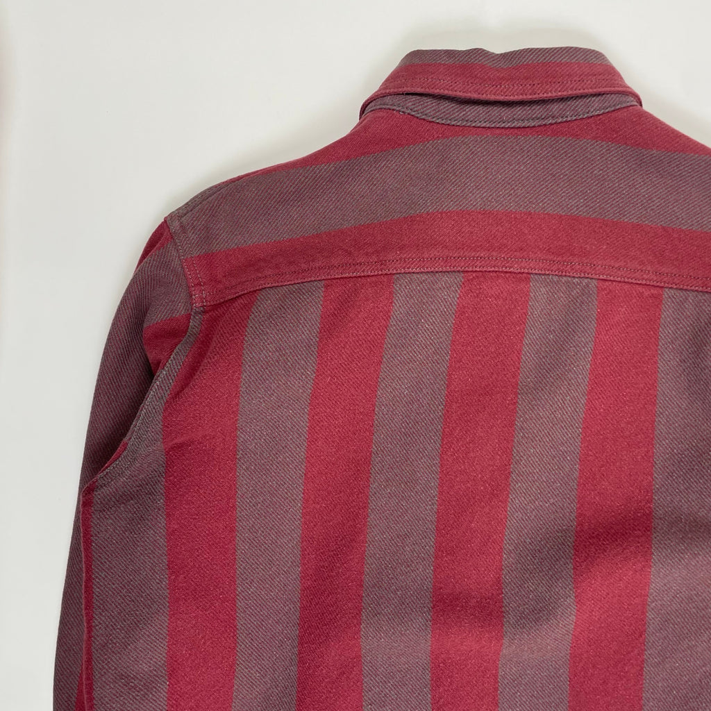 Let it Ride レットイットライド / 90s 初期 ヘビーストライプシャツジャケット ガゼット付 SIZE：M