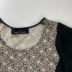 tricot COMME des GARCONS トリコ コムデギャルソン / フラワープリント×刺繍カットソー ブラウス AD2007 SIZE:S-M程度