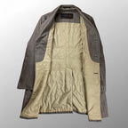 CORNELIANI コルネリアーニ / カシミヤ混 IDコート ヘリンボーン バージンウール使用 参考定価：300,000程度 SIZE:48（L程度）