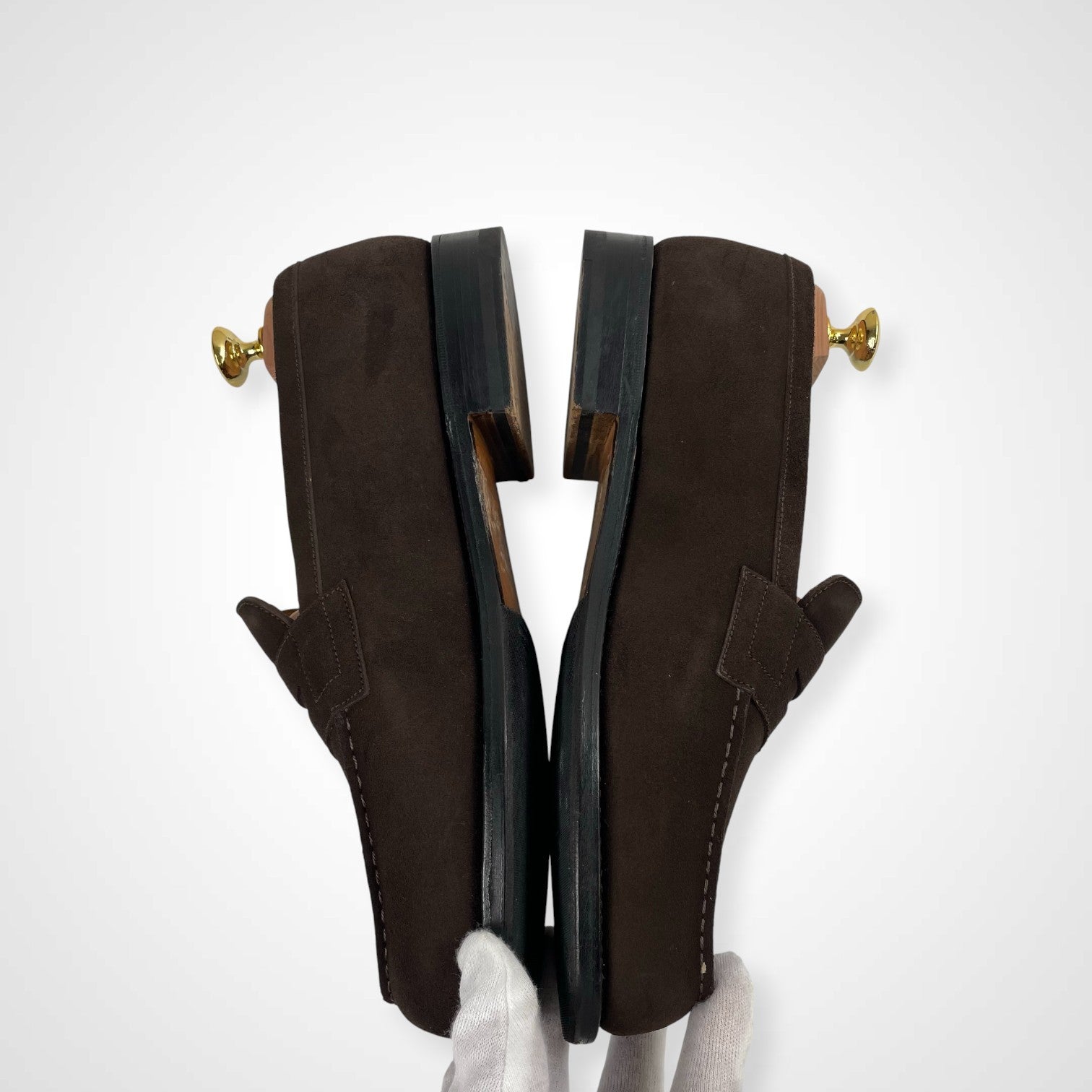 J.M.WESTON ジェイエムウエストン / 180シグネチャースウェードローファー OAK ROOMシューツリー付 極美品 参考定価：142,000+tax SIZE：7/D(27cm程度)