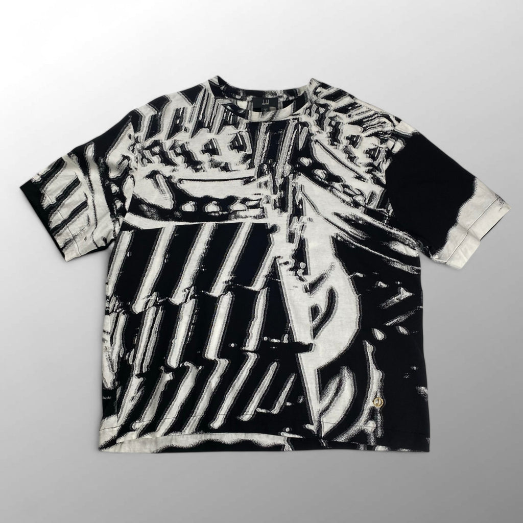 【極美品】 dunhill ダンヒル / GEAR ジャガード Tシャツ 総柄 Gear Short Sleeve T-Shirt 参考定価：60,000程度 SIZE:L