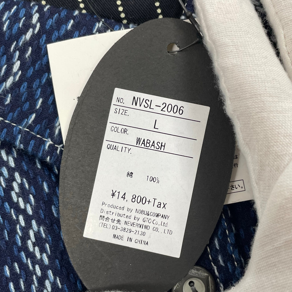 vanson / 刺し子デザインシャツジャケット 未使用品 参考定価：14,800+tax SIZE：L