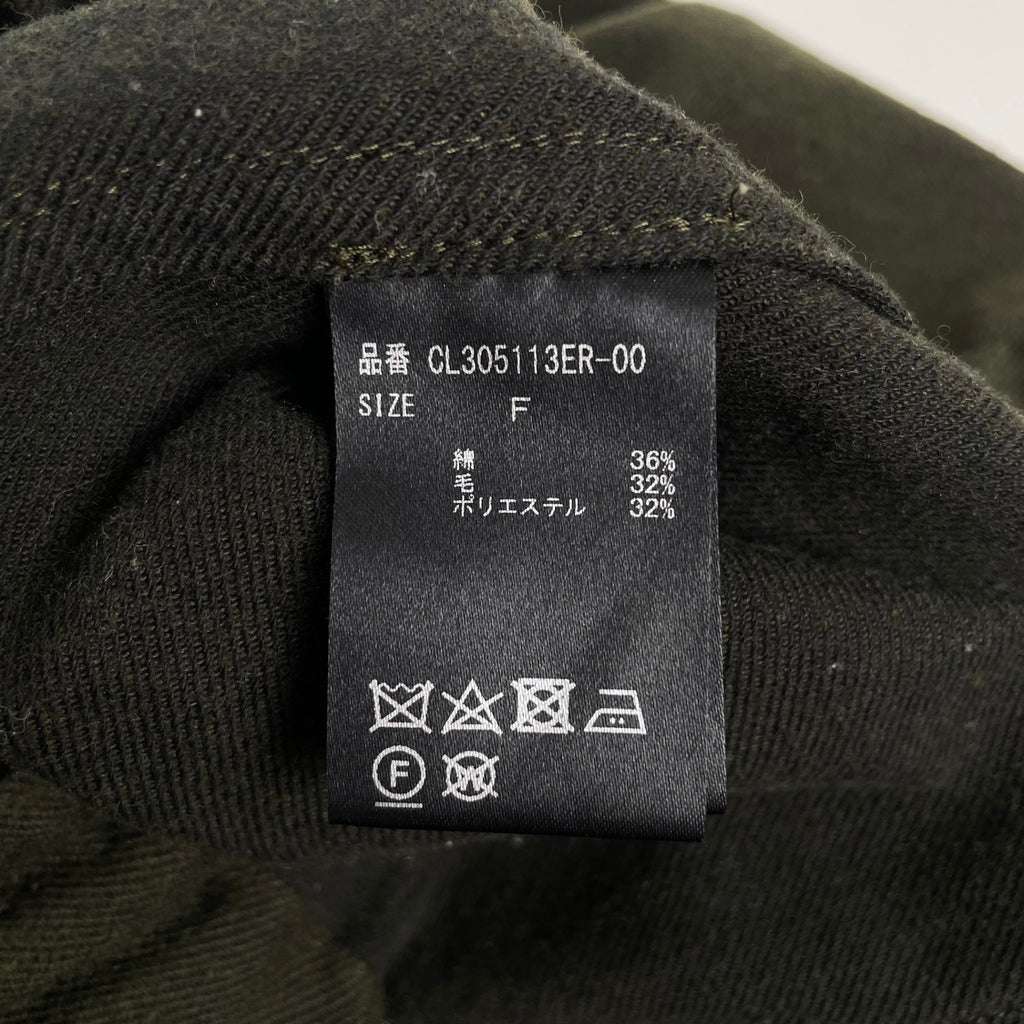 Curensology カレンソロジー / コットンウールドロストパンツ カーキ 参考定価：26,000+tax SIZE:FREE