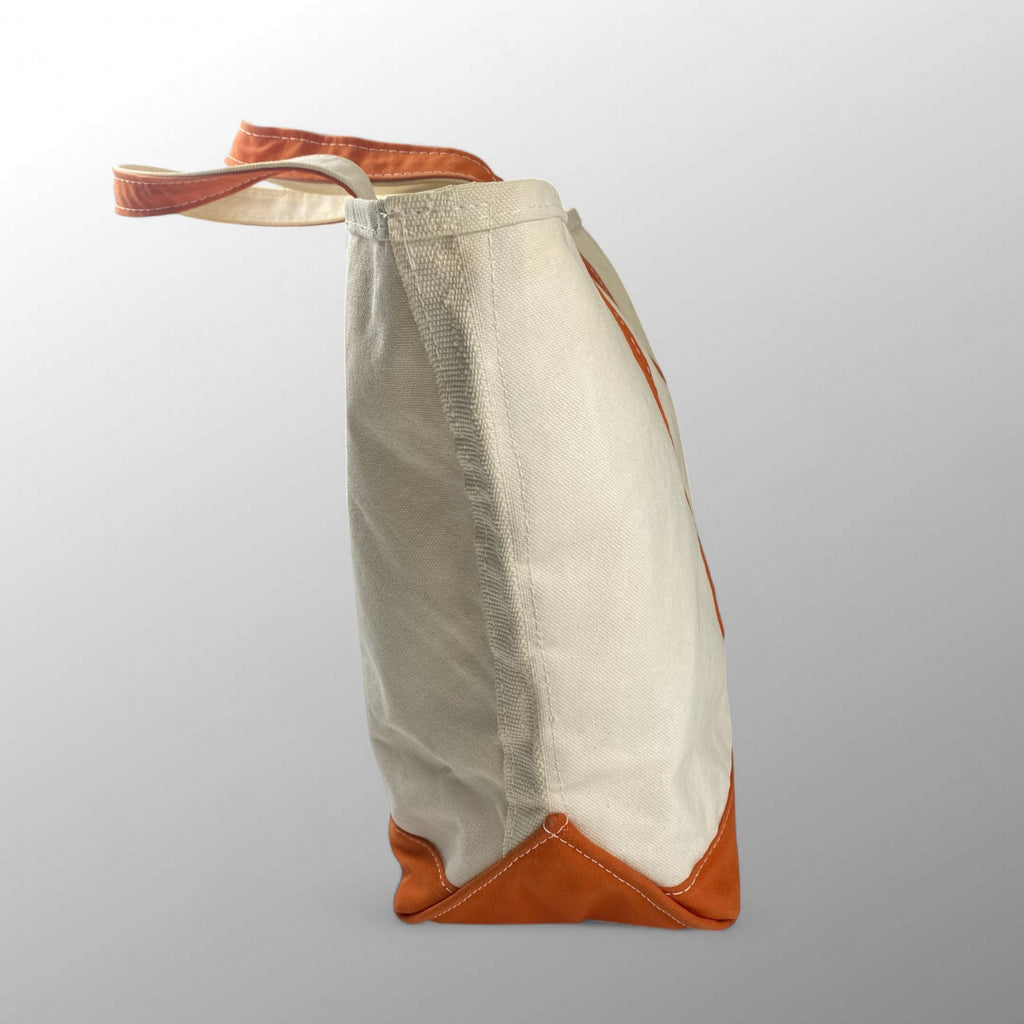 90s LL Bean エルエルビーン / USA製 ヴィンテージ BOAT&TOTE ボートアンドトート ビッグサイズ オレンジ 希少色 幅60cm