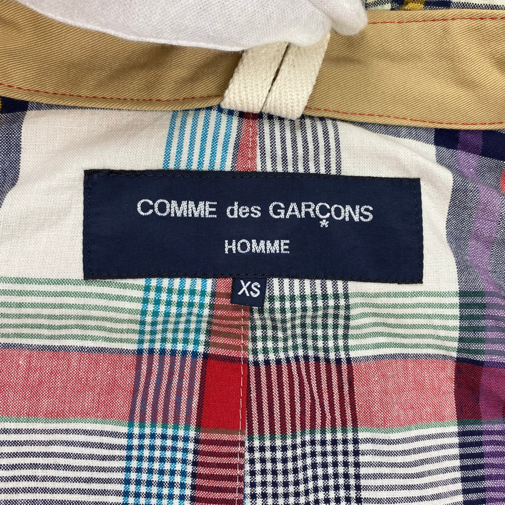 COMME des GARCONS HOMME コムデギャルソン オム / チェックライナー マウンテンパーカー レッド SIZE：XS