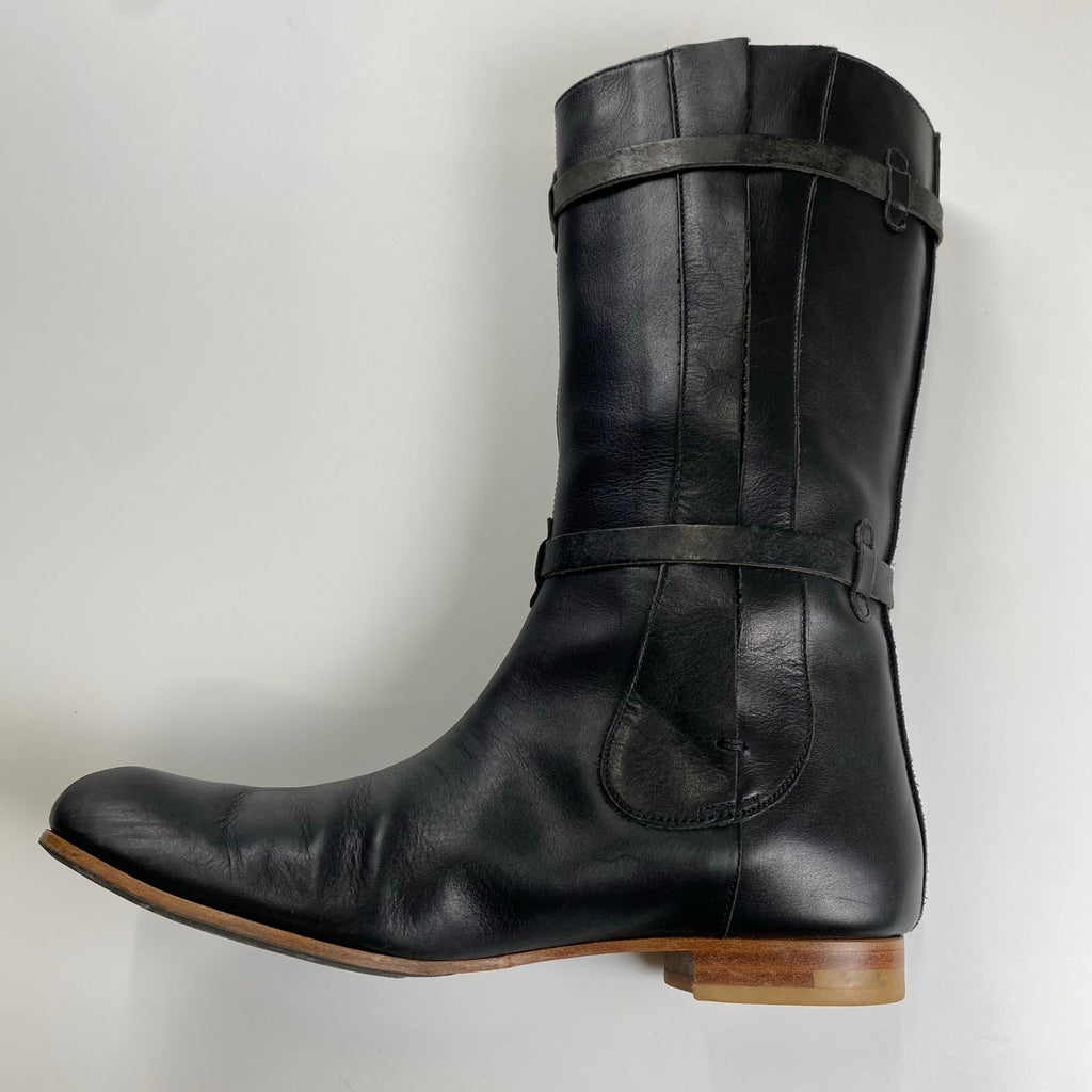 chausser ショセ / レザーエンジニアブーツ サイドゴア SIZE:23 1/2cm