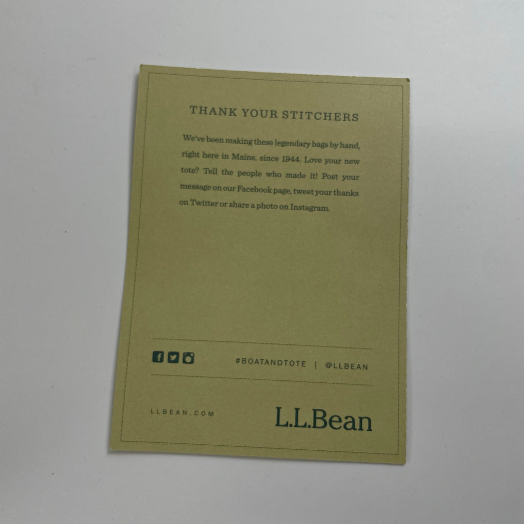 L.L. BEAN × BEAMS BOY / 別注 Deep Bottom Leather Handle Zip Tote Mini 参考定価：24,000+tax