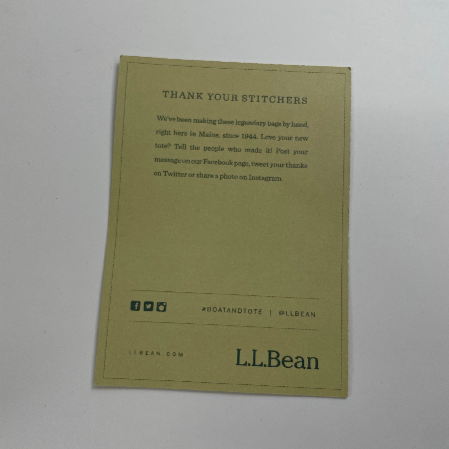 L.L. BEAN × BEAMS BOY / 別注 Deep Bottom Leather Handle Zip Tote Mini 参考定価：24,000+tax
