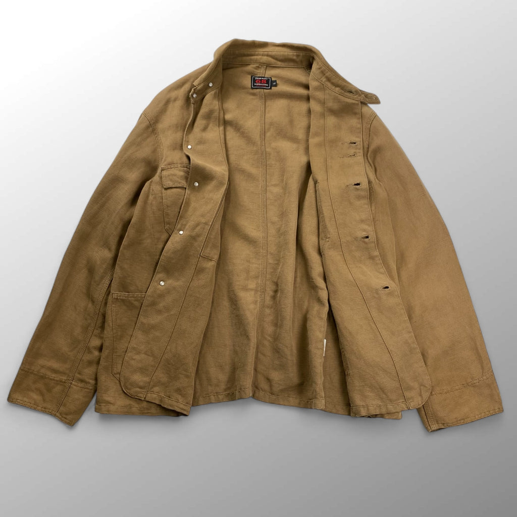 68&BROTHERS シクスティーエイト&ブラザーズ / カバーオール ブラウン 月桂樹ボタン USA製 SIZE:L