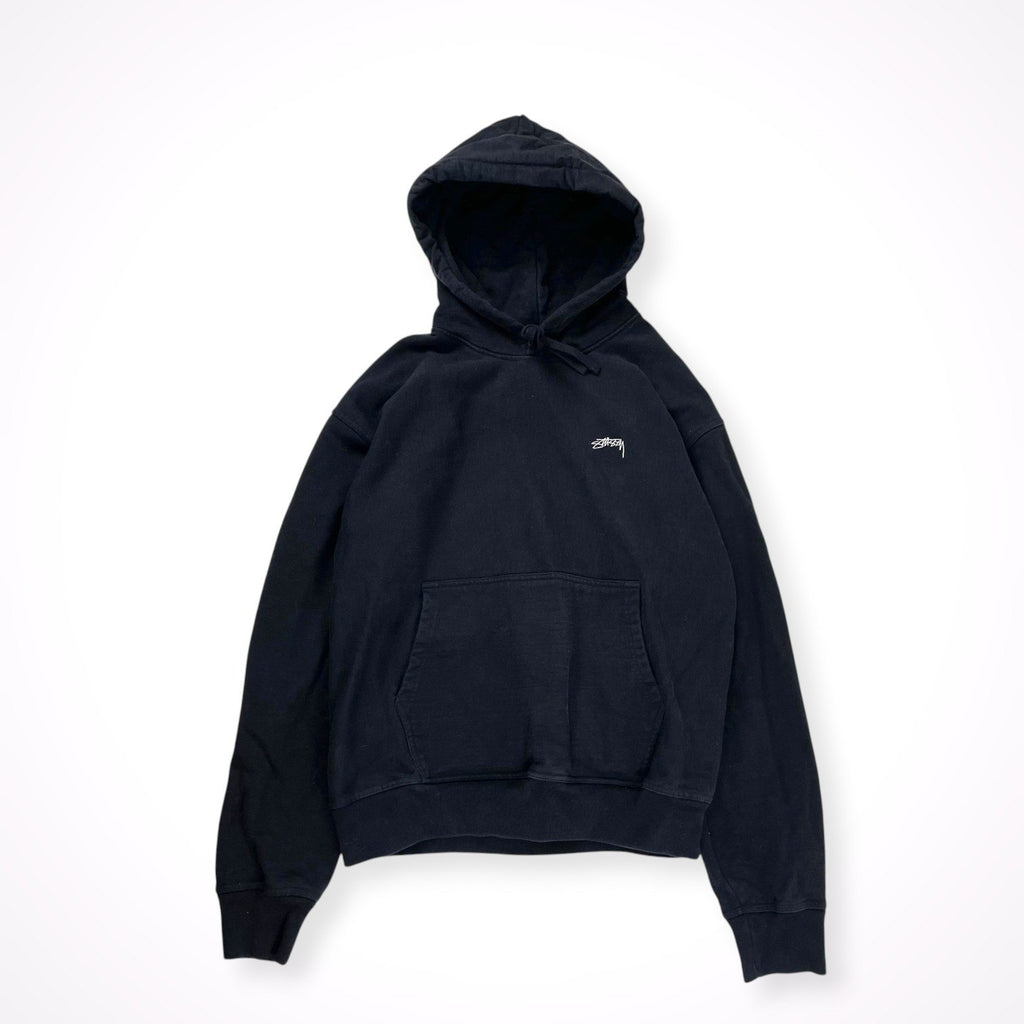stussy / 刺繍ロゴフーディ ブラック SIZE：L