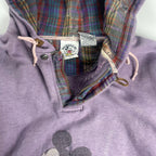 DISNEY＆CO × GENUS ディズニー ミッキー / 80s- ハーフジッププルオーバー パーカー パープル SIZE：L